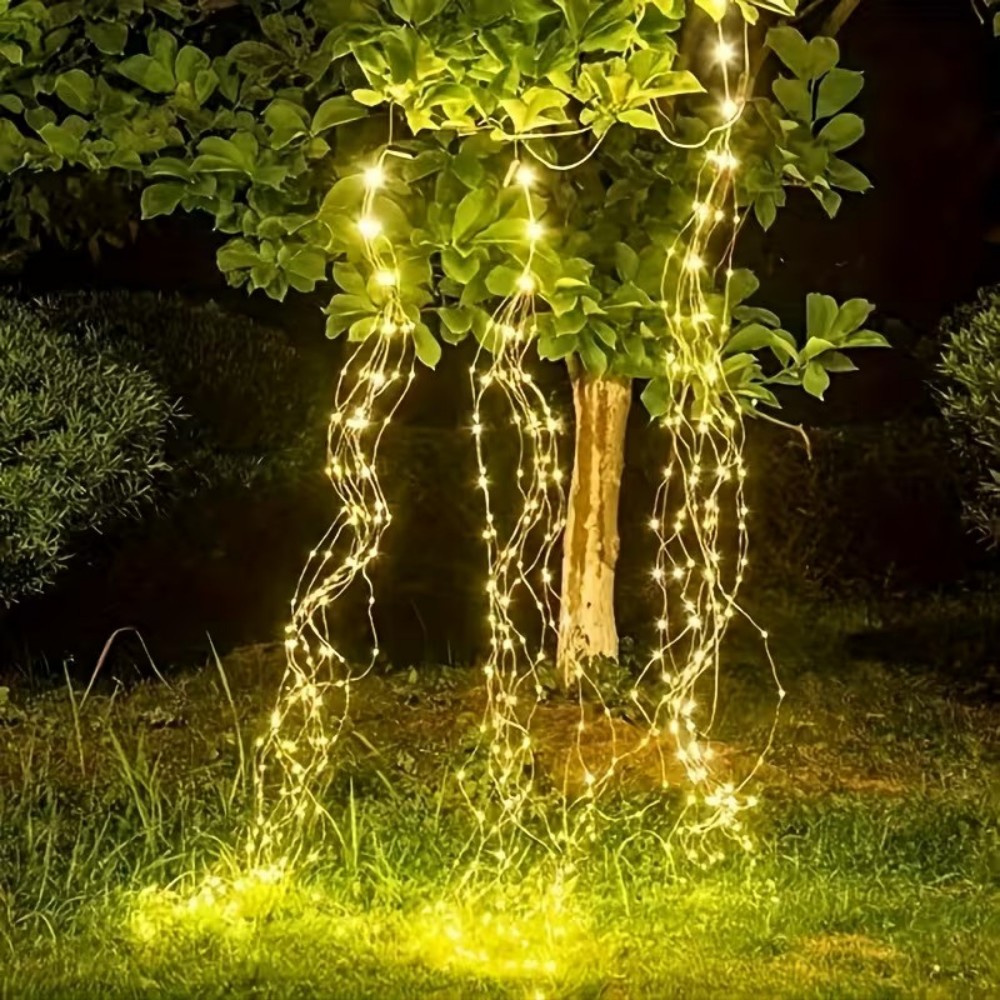 Outdoor Power For Christmas Lights - أضواء LED شمسية متتالية على شكل