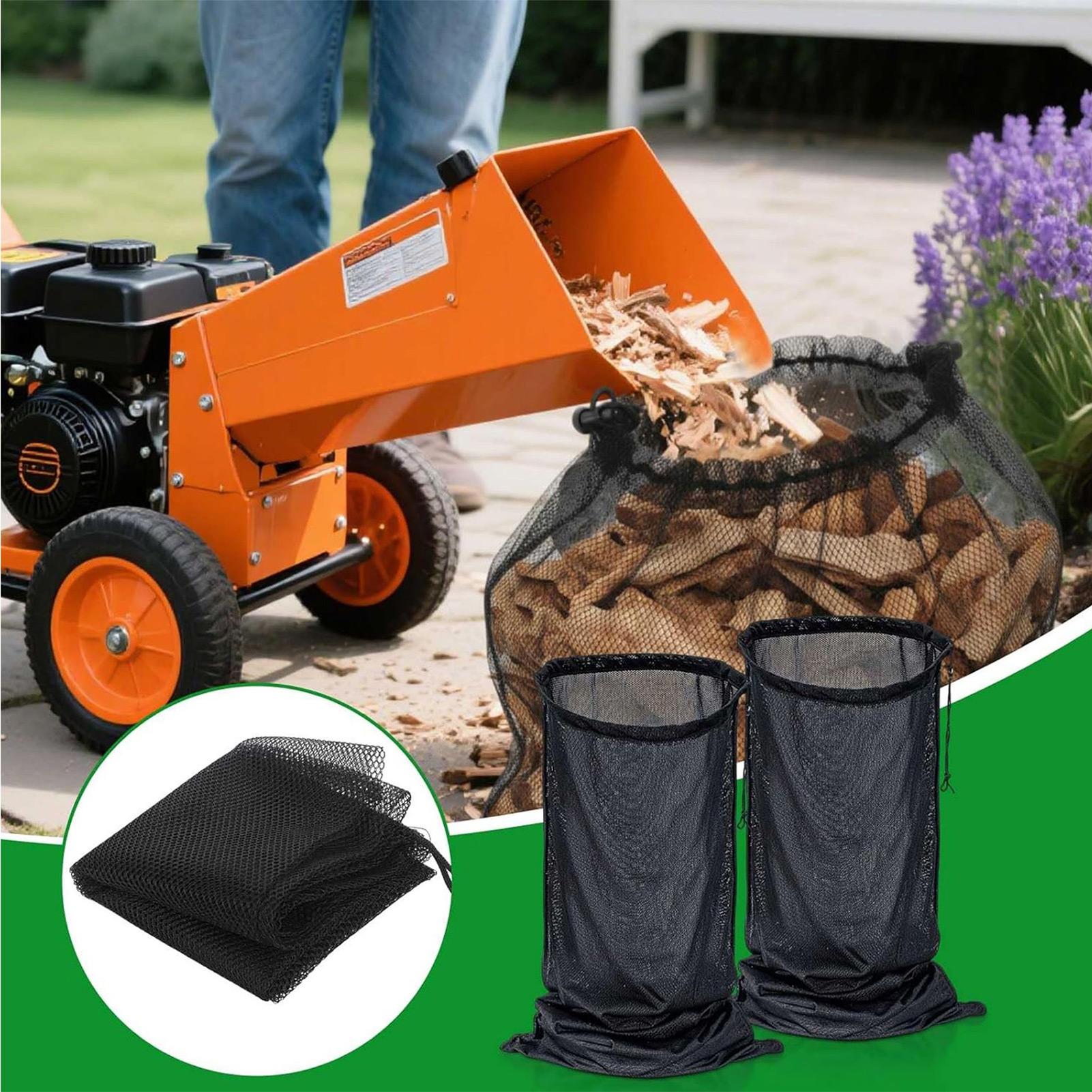 Garden Shredder Chipper - حقيبة تقطيع الشريحة حامل شبكي حمل