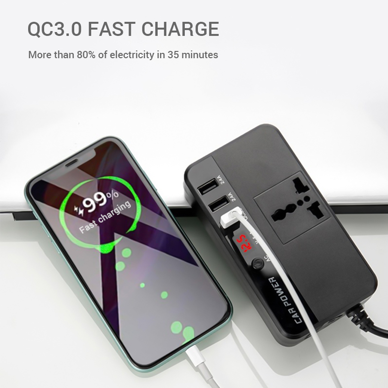 Outdoor Power Adapter Usb - محول طاقة محمول للسيارة بقوة 200