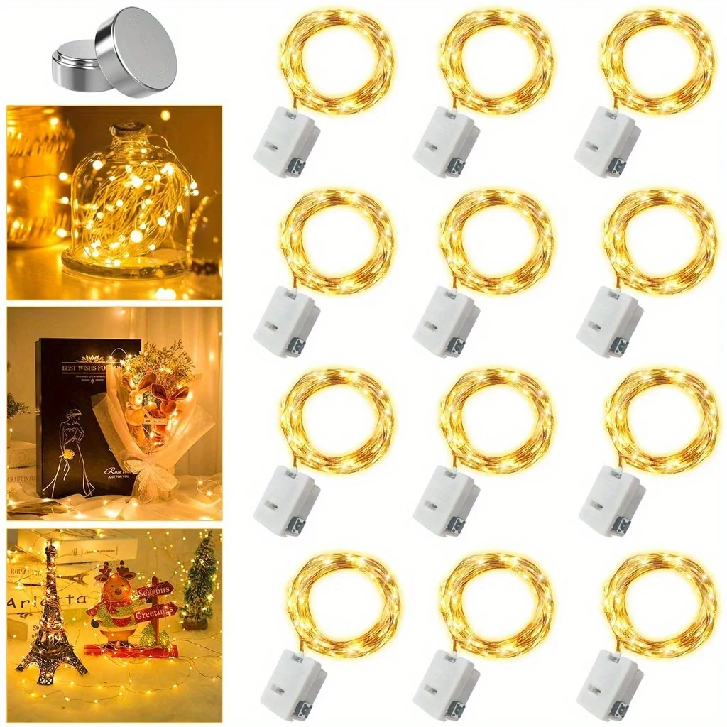 10 عبوات من مصابيح الجنية الصغ - مراجعة Outdoor Power For Christmas Lights وسعره