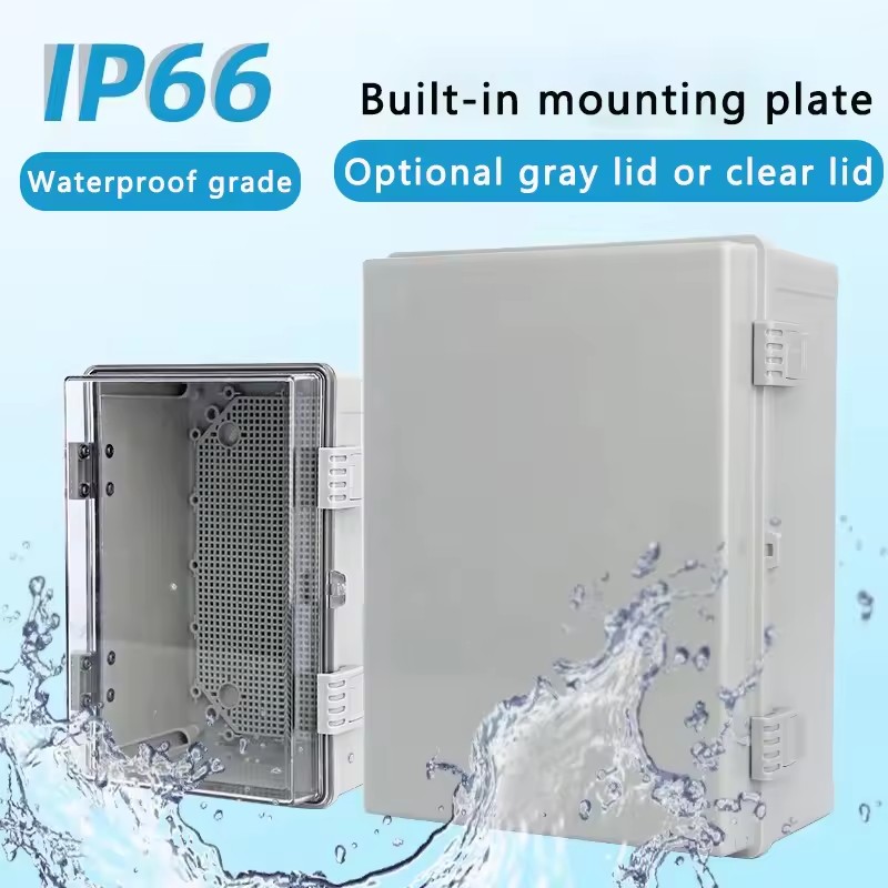 IP66 مقاوم للماء رمادي/غطاء شف - مراجعة Outdoor Power Junction Box وسعره