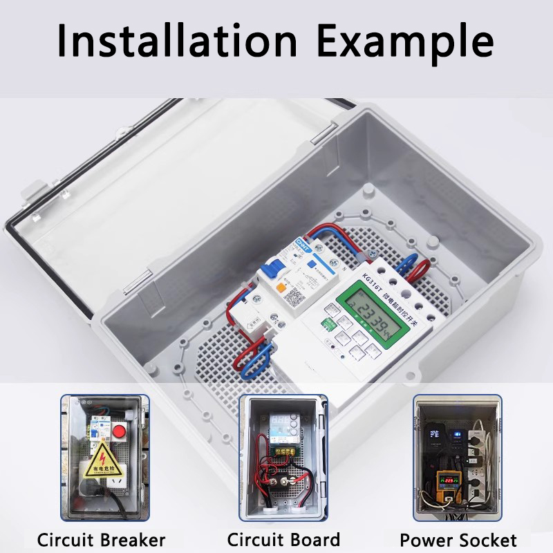 IP66 مقاوم للماء رمادي/غطاء شف - مراجعة Outdoor Power Junction Box وسعره