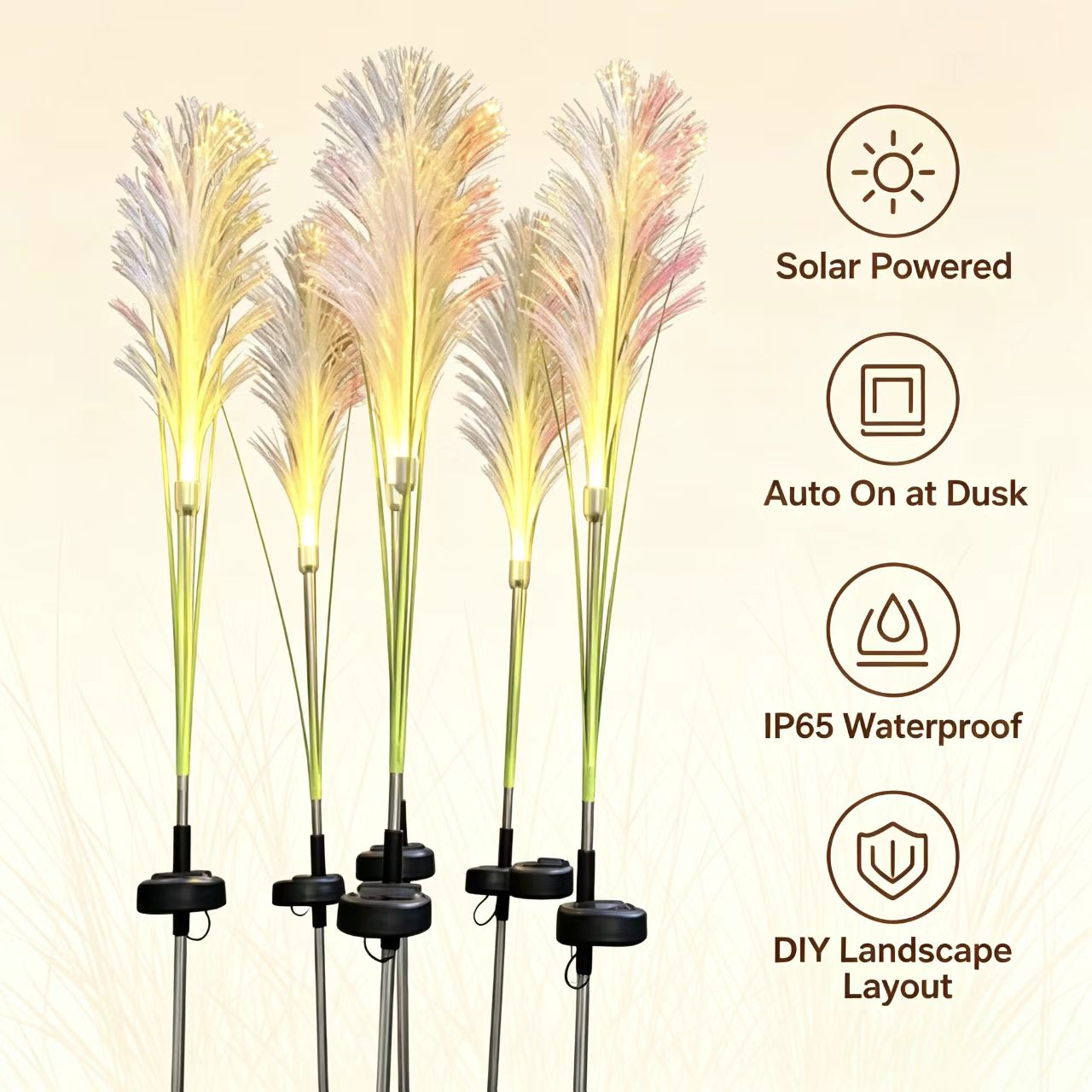 مصباح حديقة شمسي LED من HTMCK، - مراجعة Outdoor Power For Christmas Lights وسعره