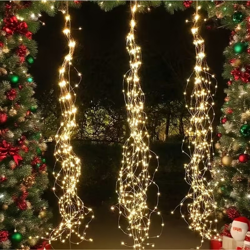 أضواء LED شمسية متتالية على شك - مراجعة Outdoor Power For Christmas Lights وسعره
