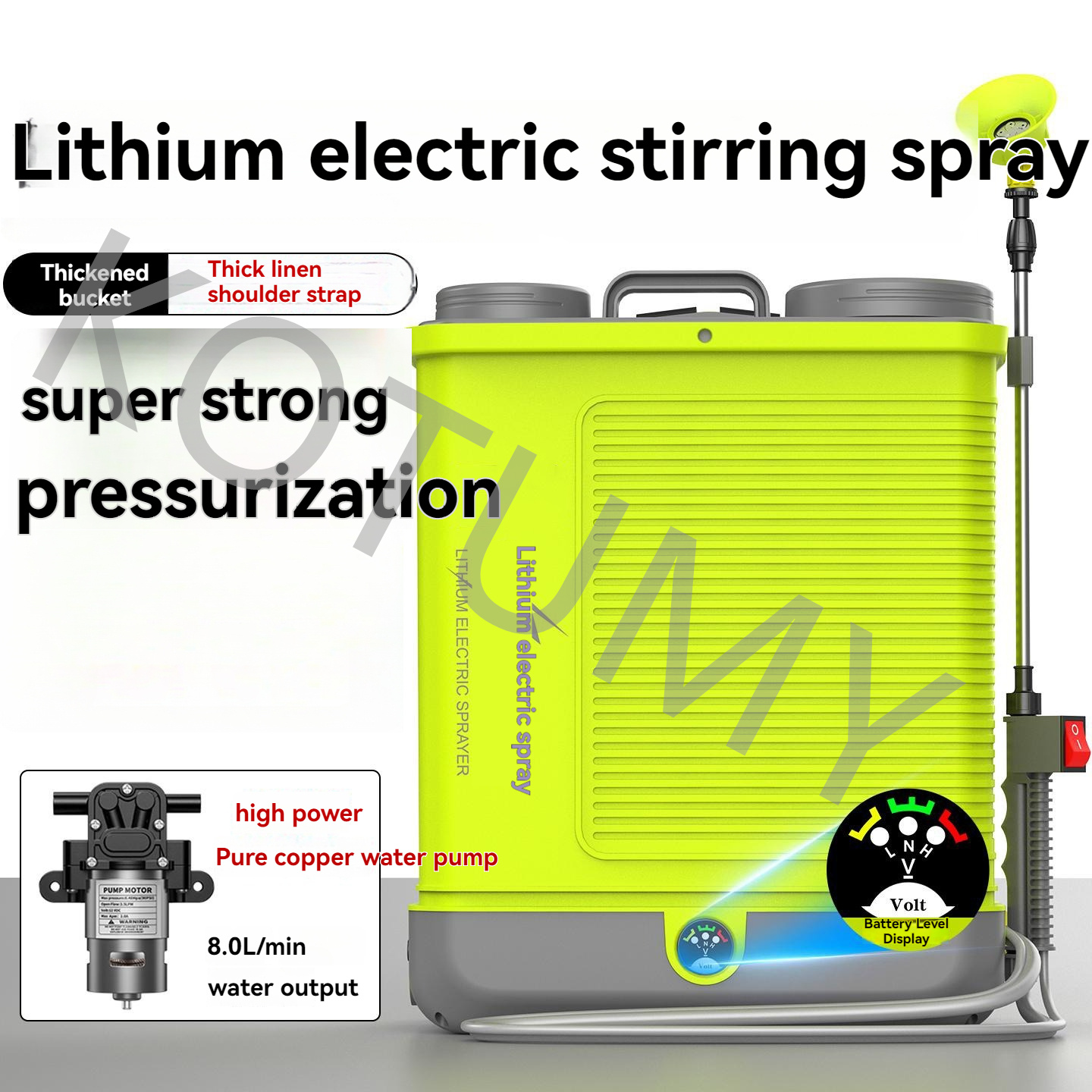 بخاخ ظهر كهربائي بسعة 20 لتر ي - مراجعة Electric Sprayer Backpack وسعره