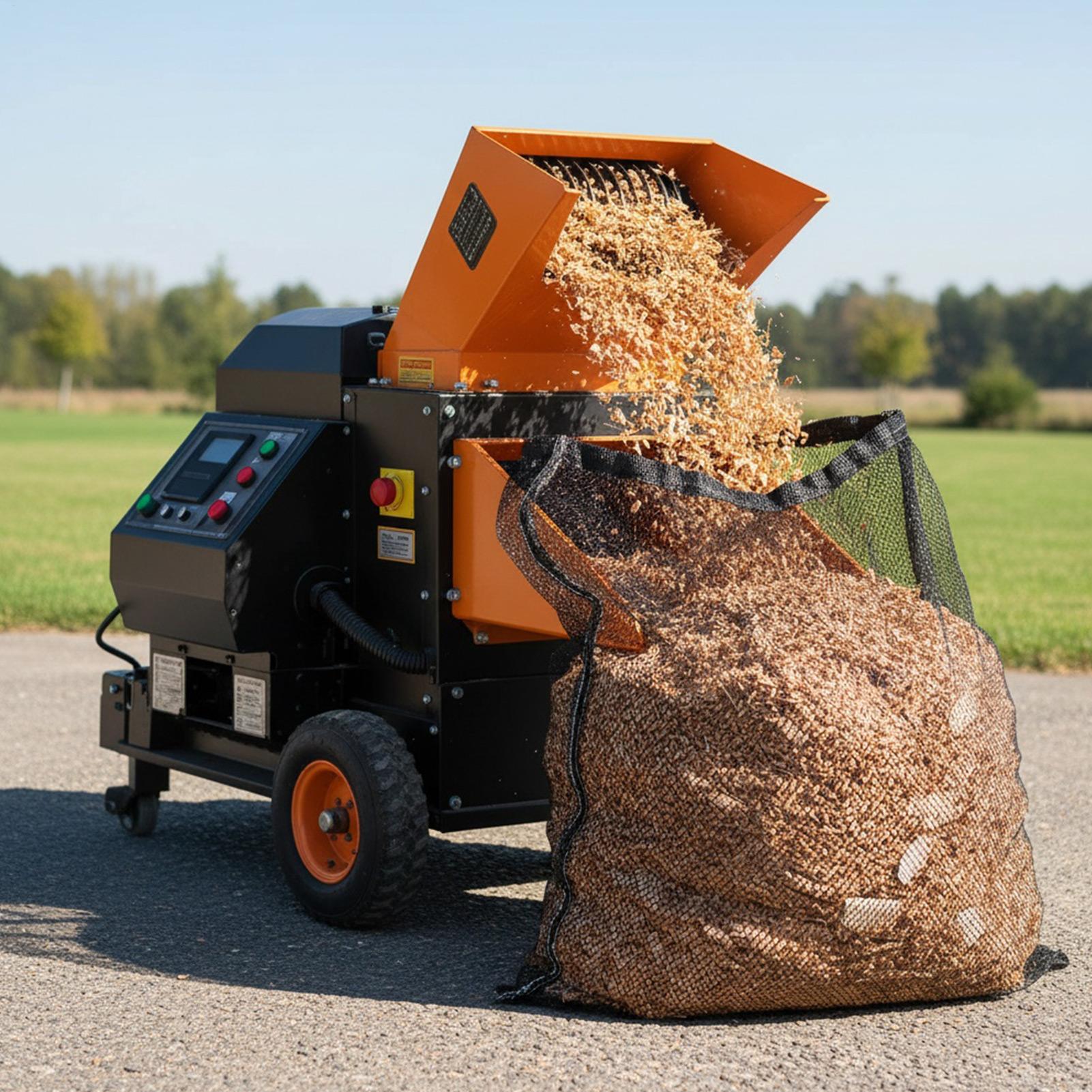 حقيبة تقطيع الشريحة حامل شبكي  - مراجعة Garden Shredder Chipper وسعره