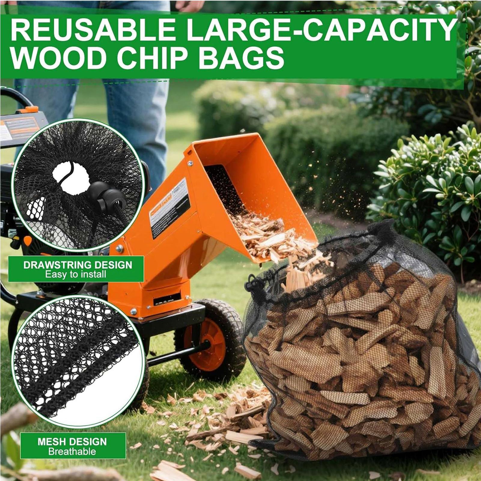 حقيبة تقطيع الشريحة حامل شبكي  - مراجعة Garden Shredder Chipper وسعره