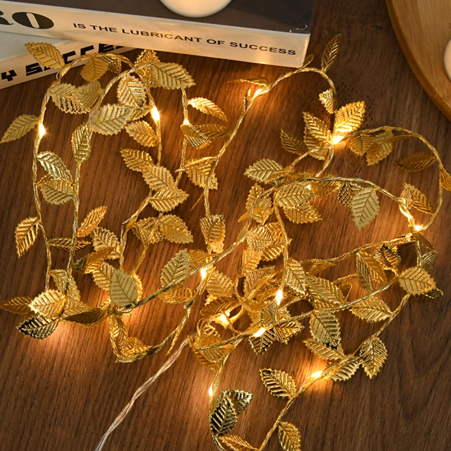 أضواء زينة على شكل أوراق ذهبية - مراجعة Outdoor Power For Christmas Lights وسعره