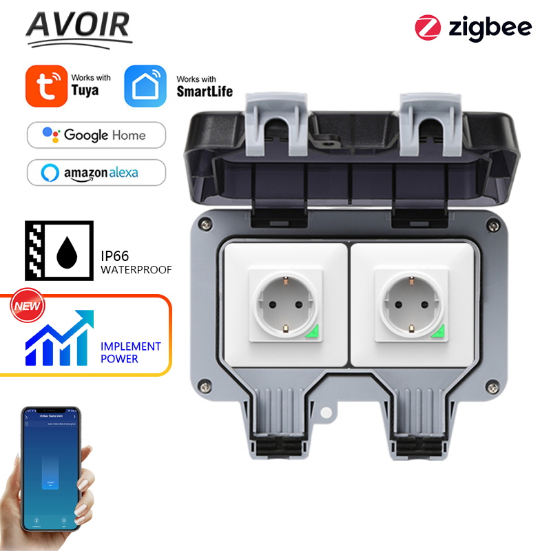 Avoir Tuya Zigbee المقابس الكه - مراجعة Outdoor Usb Power Outlet وسعره