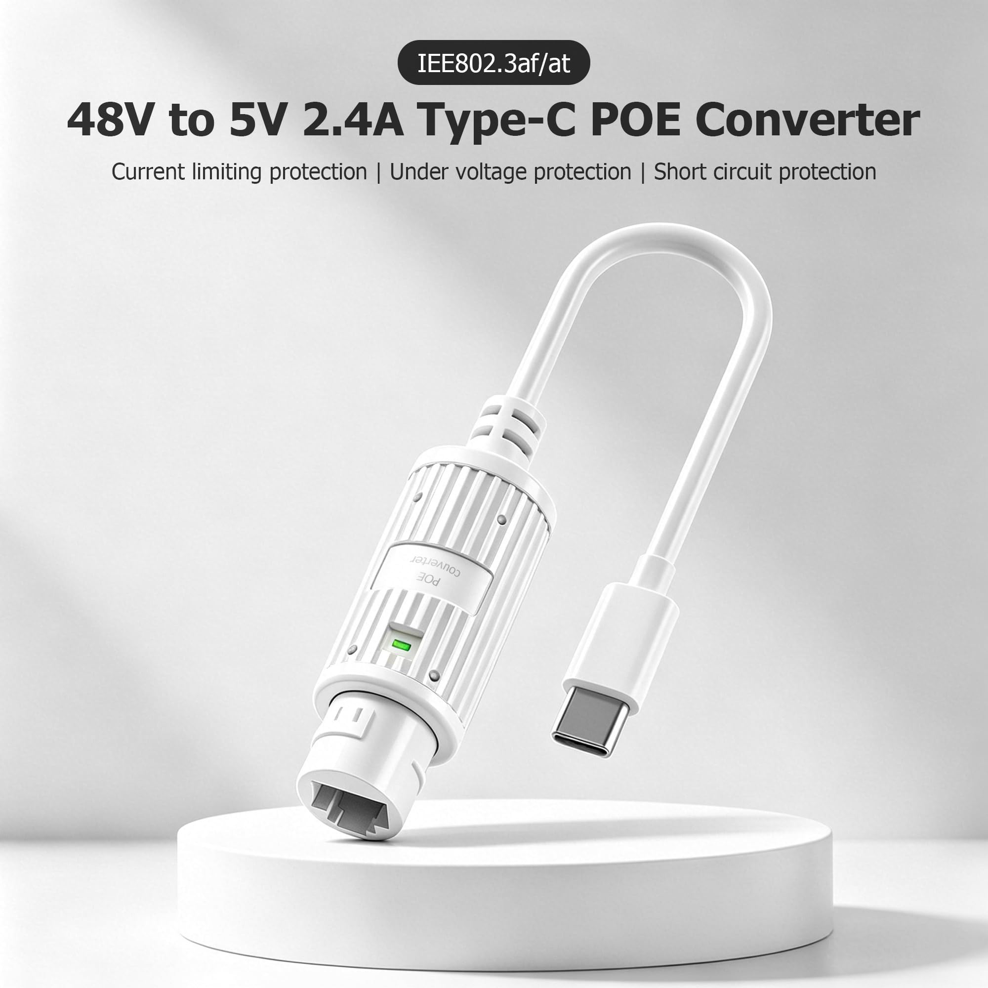 محول طاقة POE إلى USB-C مقاوم  - مراجعة Outdoor Power Adapter Usb وسعره