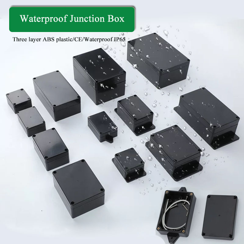 صندوق توصيل بلاستيكي أسود ثلاث - مراجعة Outdoor Power Junction Box وسعره