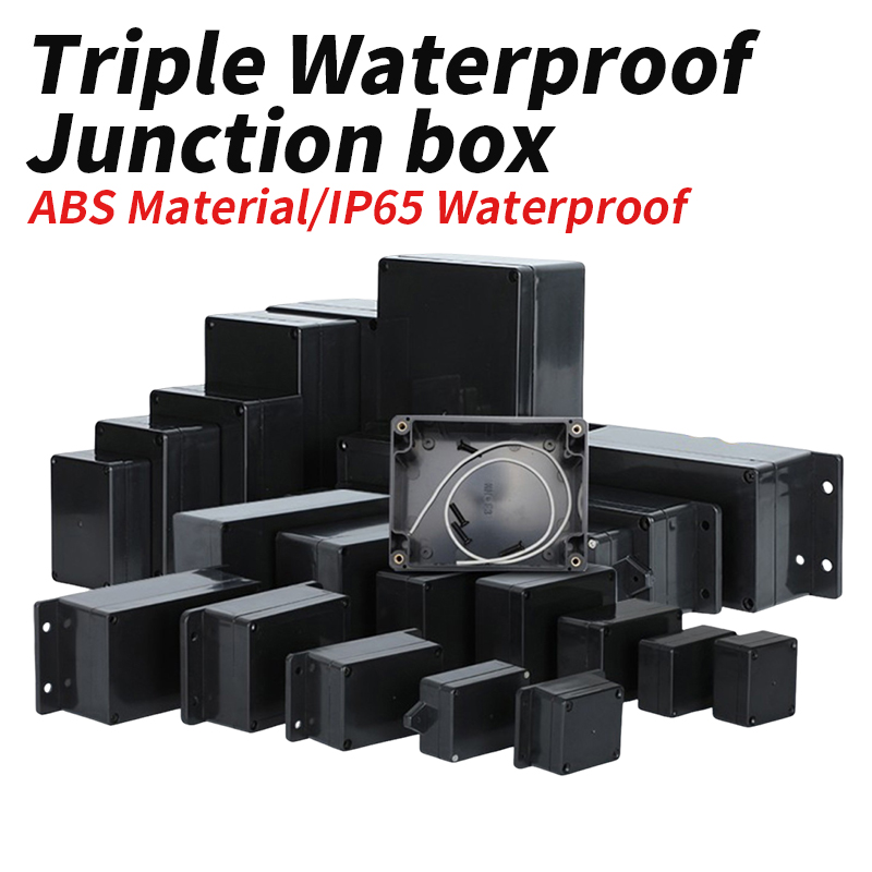 صندوق توصيل بلاستيكي أسود ثلاث - مراجعة Outdoor Power Junction Box وسعره