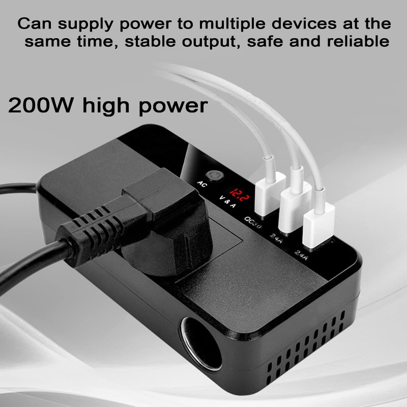 محول طاقة محمول للسيارة بقوة 2 - مراجعة Outdoor Power Adapter Usb وسعره