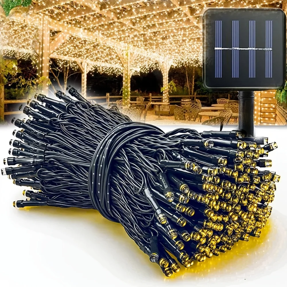 سلسلة أضواء خارجية تعمل بالطاق - مراجعة Outdoor Power For Christmas Lights وسعره