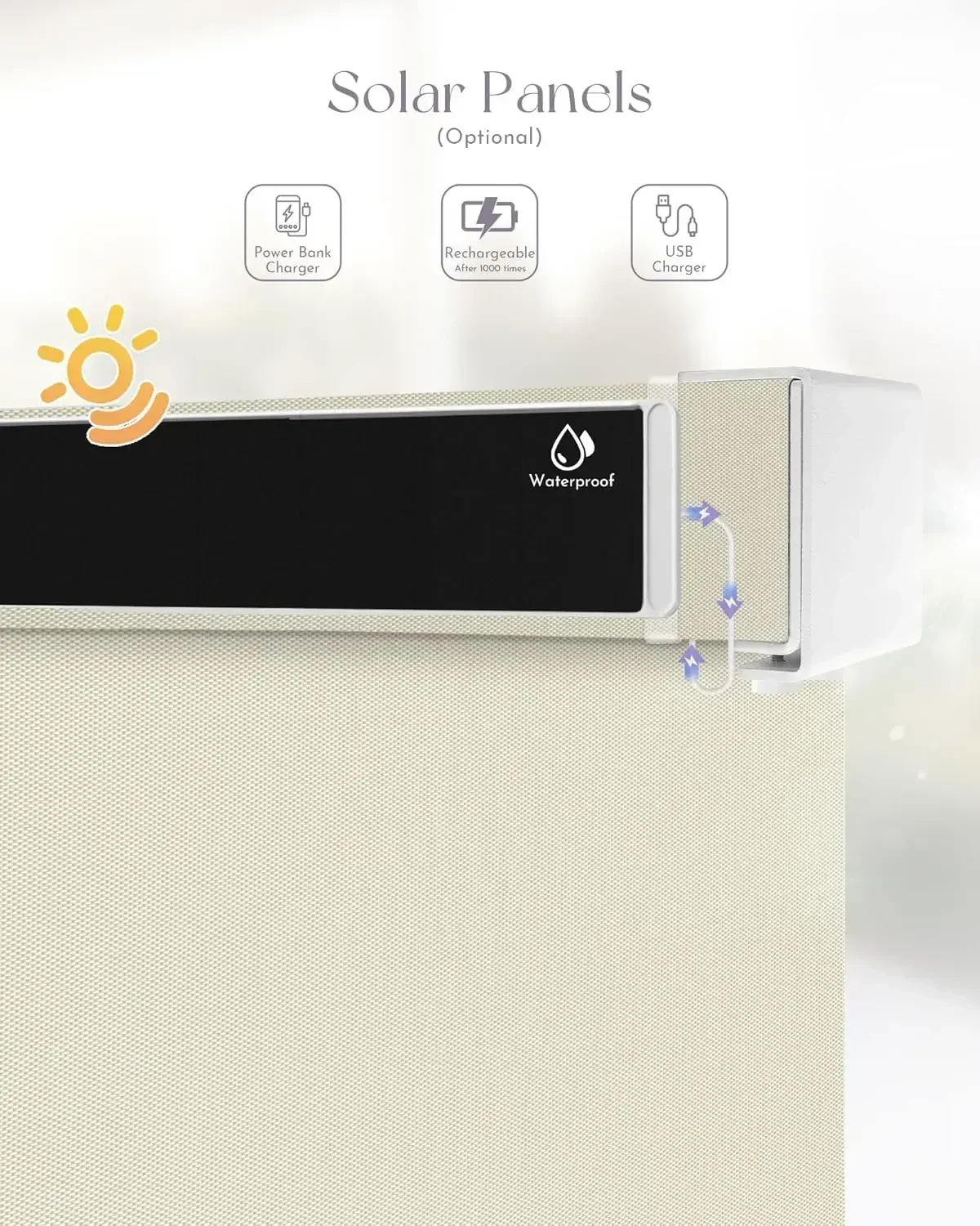 ستائر خارجية آلية للفناء متواف - مراجعة Outdoor Power Blinds وسعره